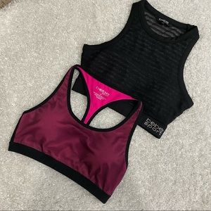 bebe Sport Bra. Two Ladies Size Medium Sports Bras